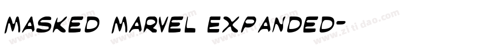 Masked Marvel Expanded字体转换